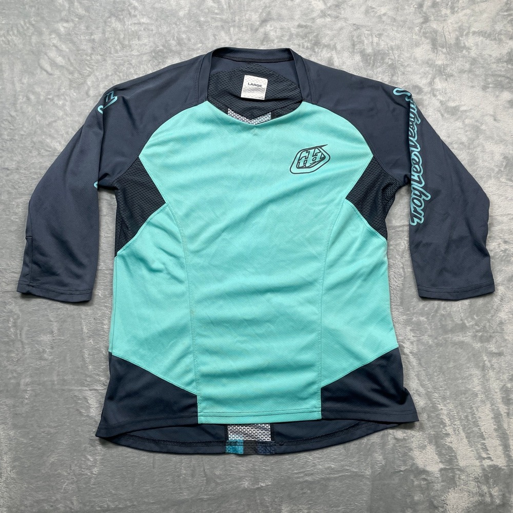 Troy Lee Designs Women’s Long Sleeve Performance Tee - Teal/Charcoal